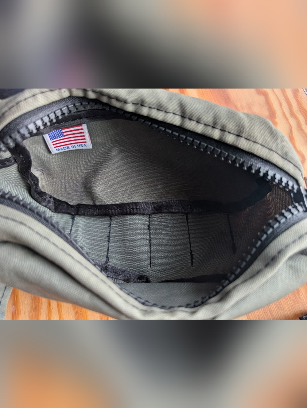Vintage Jack Supply Co. Olive Green Waist Bag Fanny Pack Crossbody Made In USA - Picture 3 of 4